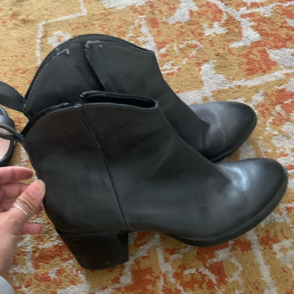 Clarks charcoal ankle boot